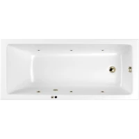 Акриловая гидромассажная ванна 169,5x75 см Whitecross Wave 0101.170075.100.SOFT.BR