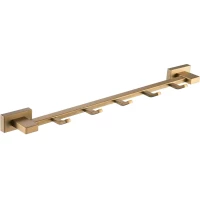 Планка с крючками Shevanik SG5651G для ванны, золотой матовый