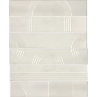 Панно Мажорель белый глянцевый (из 6 частей 6x28,5) 36x28,5