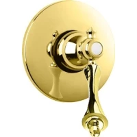 Встраиваемый смеситель для душа золото 24 карат, ручка золото 24 карат Cezares Margot MARGOT-DIM-03/24-M