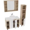 Комплект мебели дуб сонома/белый матовый 97,6 см Grossman Флай 101001 + 501001 + GR-3019 + 201001 - 2