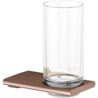 Стакан для зубных щеток KEUCO Edition 400 11550299000 настенный, розовое золото матовый