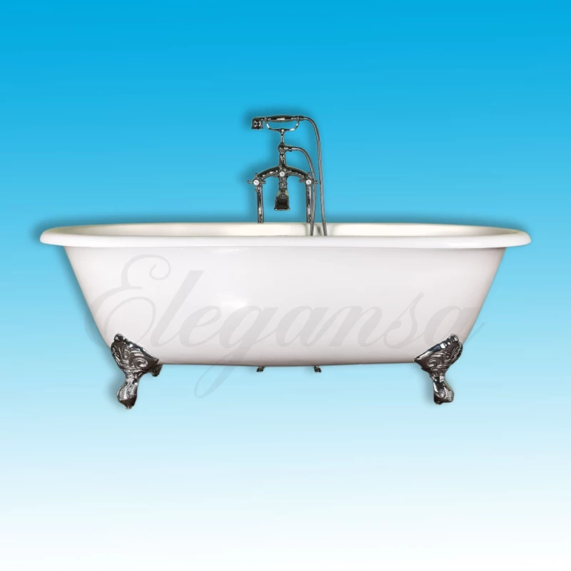 Чугунная ванна 167,6x76,5 см Elegansa Gretta Chrome Н0000361