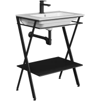 Консоль для раковины черный матовый Kerama Marazzi Piano Next PIA.N.65\BLK