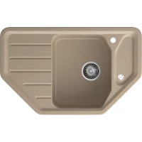 Кухонная мойка GranFest Corner 800E 79x49 см, песочный