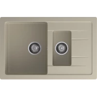 Кухонная мойка GranFest Quadro 775KL 76,5x49,5 см, топаз