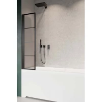 Шторка для ванны Radaway Nes Black PNJ I Factory 50 Left 10011050-54-55L прозрачное