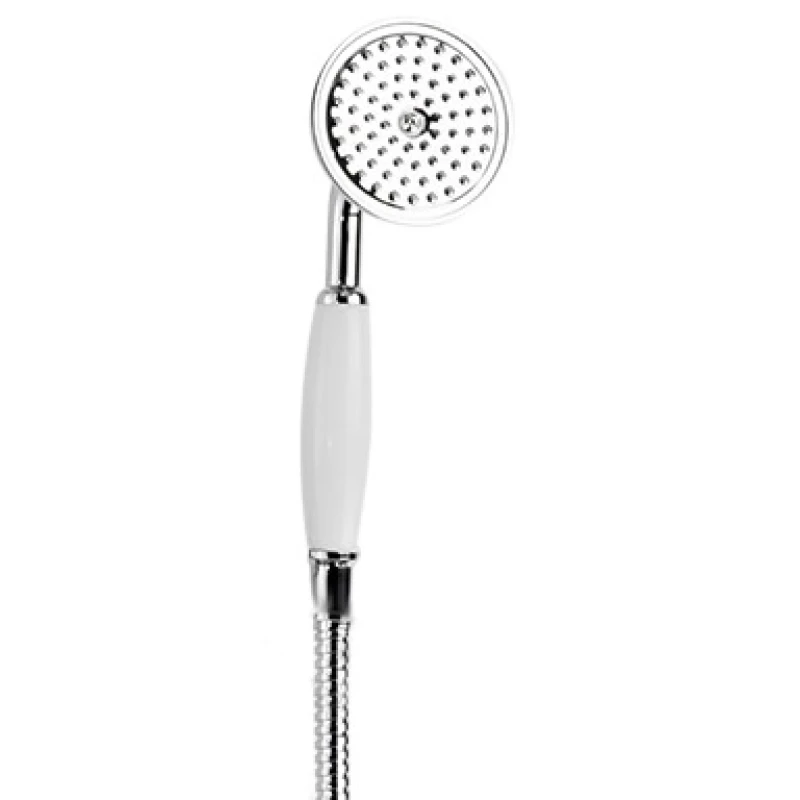 Ручной душ со шлангом 150 см хром, ручка bianco lucido/cromo Cezares DEF-01-BLC