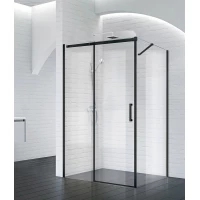 Душевой уголок 140x90 см BelBagno ACQUA-AH-1-140/90-C-NERO прозрачное