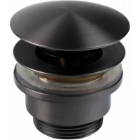 Донный клапан для раковины Filarete FL75BG универсальный, графит