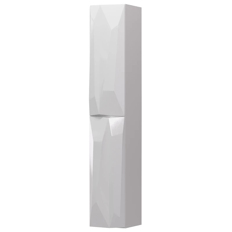 Пенал подвесной белый глянец R Aima Design Crystal У51085