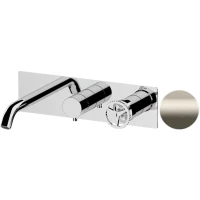 Смеситель для ванны Remer Chrono CH54D2XV встраиваемый, нержавеющая сталь