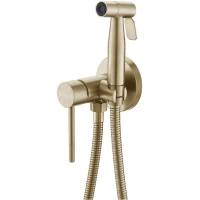 Гигиенический душ Voda Vessel VSL01G со смесителем, золотой матовый