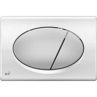 Кнопка смыва AlcaPlast M73 для инсталляции, хром/матовый хром