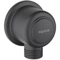 Подключение для душевого шланга Aquatek Классик AQ2461MB черный матовый