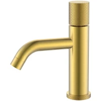 Смеситель для раковины Boheme Stick Touch 121-MG.2 золотой матовый