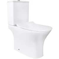 Унитаз-компакт Bond Cube F07-00 безободковый, с сиденьем микролифт, белый глянец