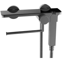 Гигиенический душ WeltWasser Higi SH2 GG 10000013683 CoolStart, со смесителем, оружейная сталь матовый