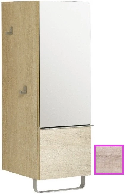 Полуколонна серый дуб с зеркальной дверцей шарниры справа Jacob Delafon Odeon Up EB893D-E71 - фото 1