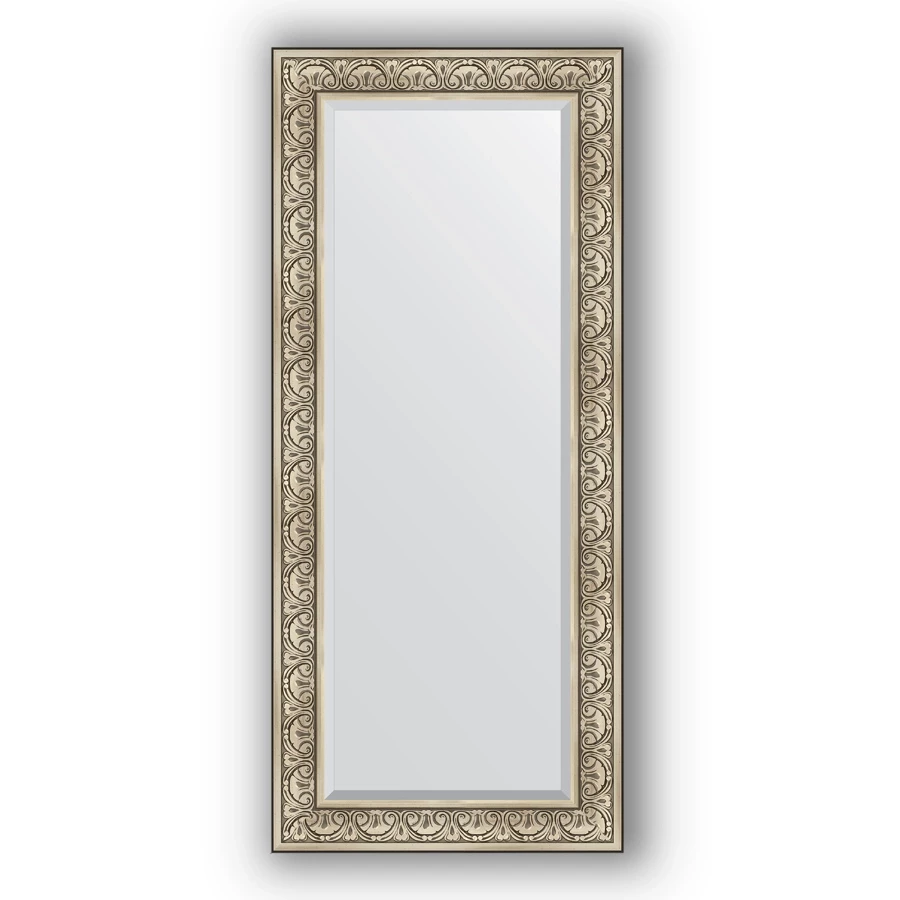 Зеркало 70х160 см барокко серебро Evoform Exclusive BY 3580 - фото 1