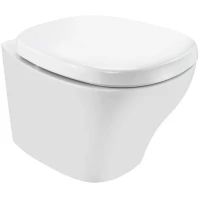 Унитаз подвесной Jaquar Arc ACS-WHT-87953BIUF безободковый, с сиденьем микролифт, белый