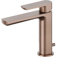 Смеситель для раковины Newform Haka 72010.59.067 с донным клапаном, медь матовая