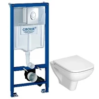 Комплект подвесной унитаз Vitra S20 5507B003-0101 + 77-003-009 + система инсталляции Grohe  38721001