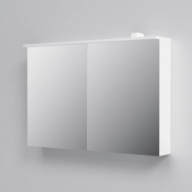 Зеркальный шкаф 100x68 см белый глянец Am.Pm Spirit V2.0 M70AMCX1001WG