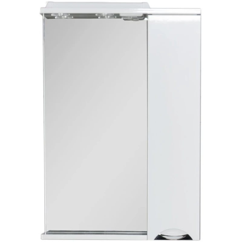 Зеркальный шкаф 60x87 см с подсветкой белый/венге Aquanet Гретта 00173994