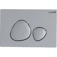 Кнопка смыва Creavit Spa GP700200 для инсталляции, серый матовый