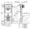 Комплект подвесной унитаз Toto CF CW132Y#NW1 + VC130 + система инсталляции Grohe 38772001 - 9