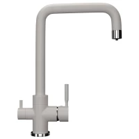 Смеситель для кухни с подключением к фильтру Ulgran белый U-019-331