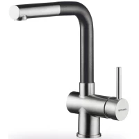 Смеситель для кухни Pyramis Capriccio Fussion нержавеющая сталь/черный 90917601