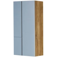 Шкаф двустворчатый подвесной 43x86,4 см дуб рустикальный/фьорд Акватон Мишель 1A243903MIX30