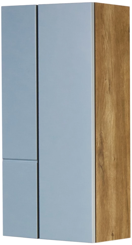 Шкаф двустворчатый подвесной 43x86,4 см дуб рустикальный/фьорд Акватон Мишель 1A243903MIX30