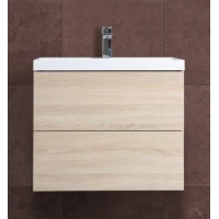 Тумба под раковину Art&Max Verona Push AM-Verona-Push-700-2C-SO-RS-TS 69,6 см, подвесная, дуб сонома