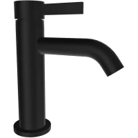 Смеситель для раковины Remer Metrica MC12NO без донного клапана, черный матовый