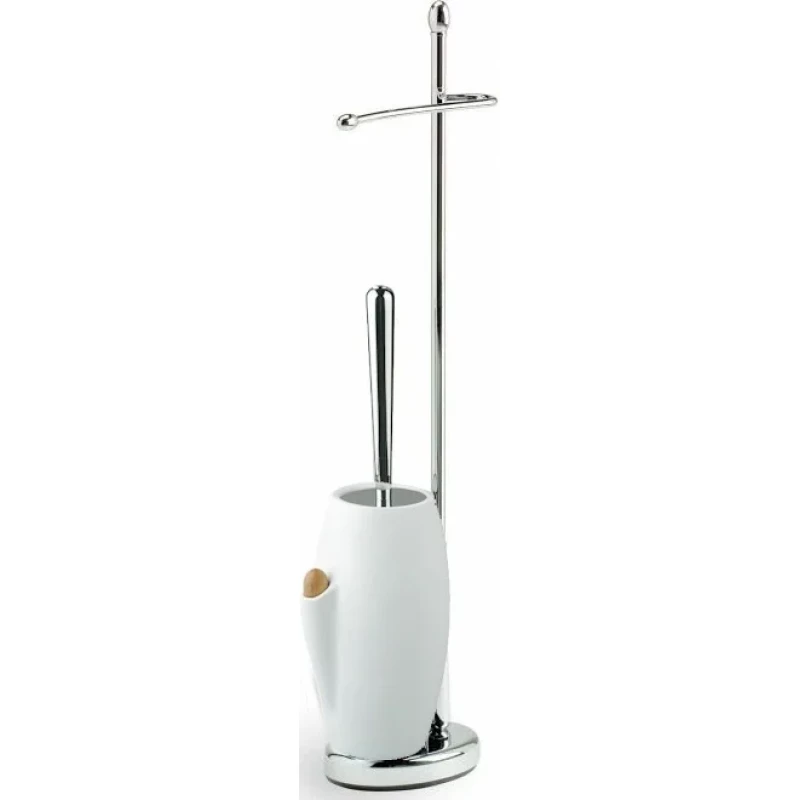 Комплект для туалета Stil Haus Zefiro ZE20(08-BI) напольный, хром/белый