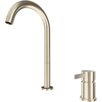 Смеситель для раковины Remer Metrica MC57LXV без донного клапана, нержавеющая сталь