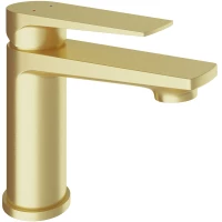 Смеситель для раковины Aqueduto Linha LIN0250 золотой матовый
