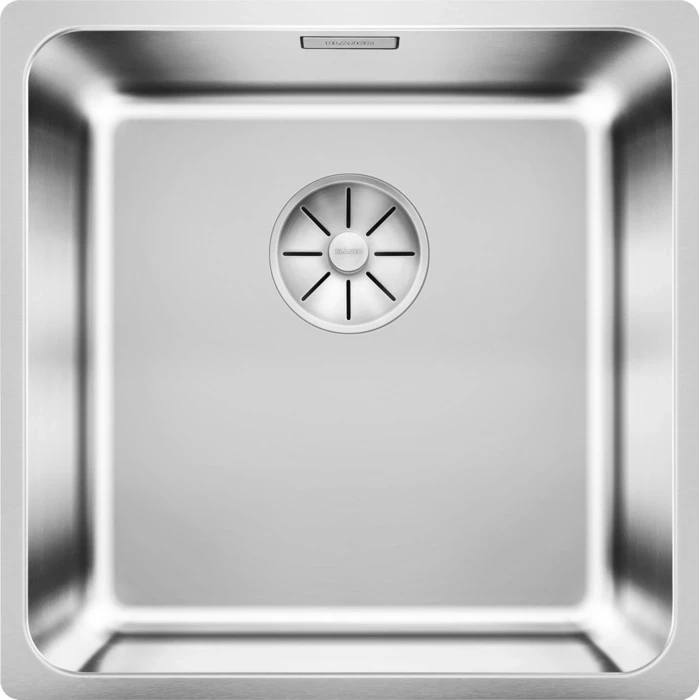 кухонная мойка blanco pleon 6 infino алюметаллик 521681 Кухонная мойка Blanco Solis 400-IF InFino полированная сталь 526118