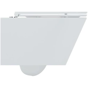 Изображение товара унитаз подвесной art&max bari am822-v/sc безободковый, торнадо, с сиденьем микролифт, белый