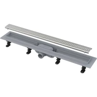 Душевой трап (лоток) AlcaPlast APZ9 Simple APZ9-850M 84,4 см, с решеткой, перфорированный, нержавеющая сталь