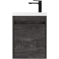 Тумба под раковину Art&Max Family-M Family-M-400-1D-SO-IS 40 см R, подвесная, железный камень