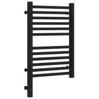 Полотенцесушитель электрический 600x400 черный матовый МЭМ левый Сунержа Модус 3.0 31-5700-6040