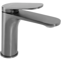 Смеситель для раковины Rea Marco REA-B5061 без донного клапана, оружейная сталь