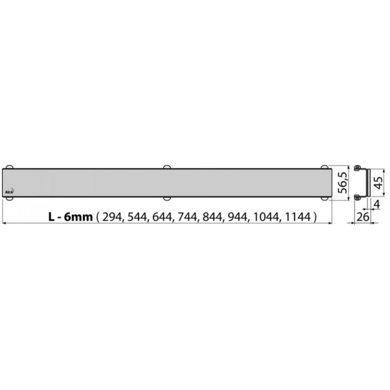 Душевой канал 1044 мм нержавеющая сталь AlcaPlast APZ106 Posh APZ106-1050 + POSH-1050MN