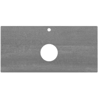 Столешница 100 см серый матовый для накладных раковин Kerama Marazzi Plaza Next Про Дабл PL1.DD500600R\100