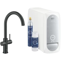 Смеситель для кухни Grohe Blue Home 31455KS1 с фильтром, черный бархат