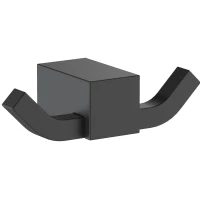 Крючок Schein Rembrandt 061-2MB двойной, для ванны, черный матовый